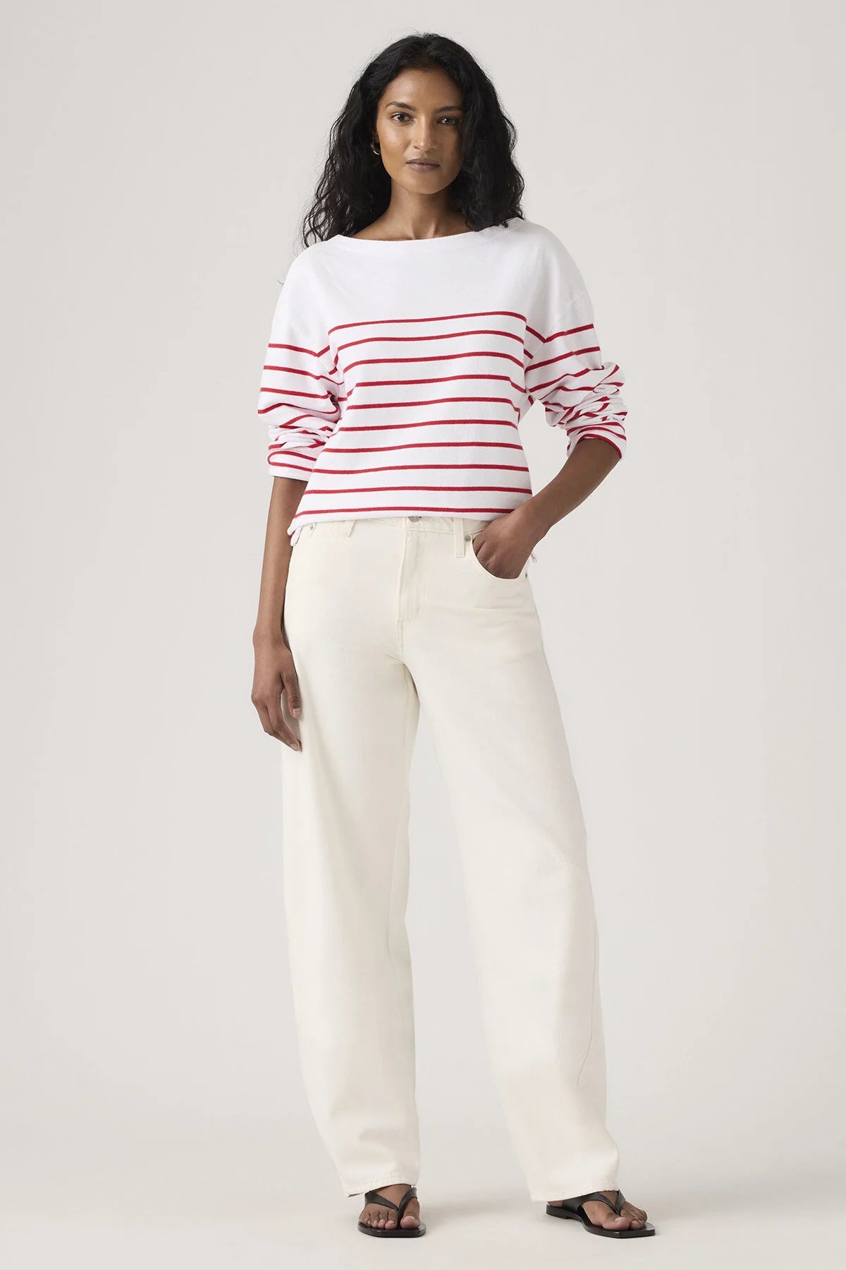 Baggy Dad Barrel Jeans in Truth Slip