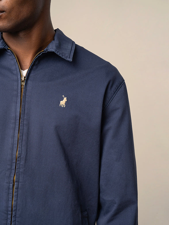 Cotton Harrington Jacket in Navy