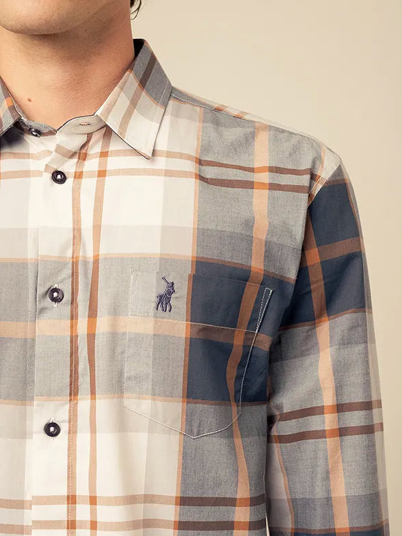 Easy Care Shirt in Large Check