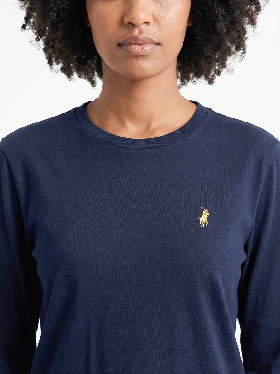 Alice Long Sleeve Tee in Navy
