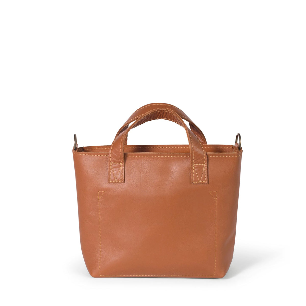 Zazi Petite Leather Crossbody in Cognac Suede & Cider Tan