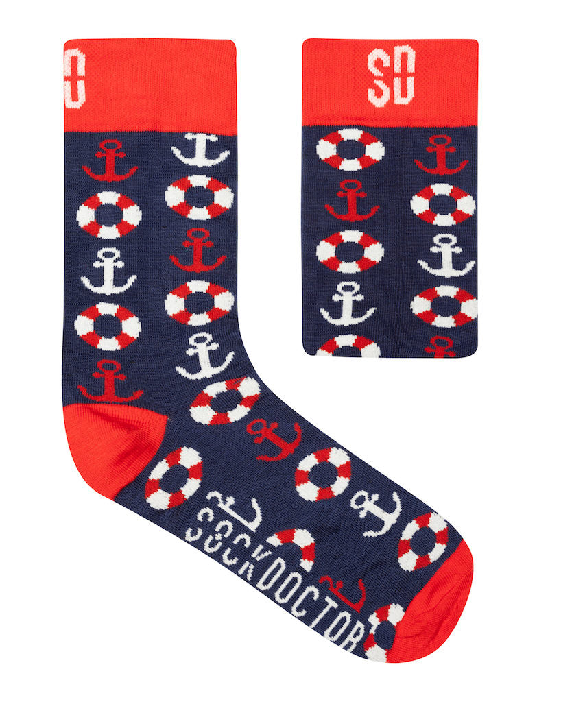 Cotton Anchors Socks