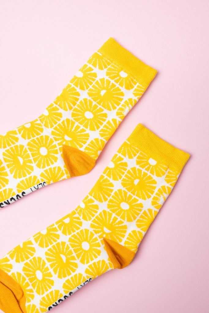 Skinny laMinx Bamboo Sunshine Gold Socks