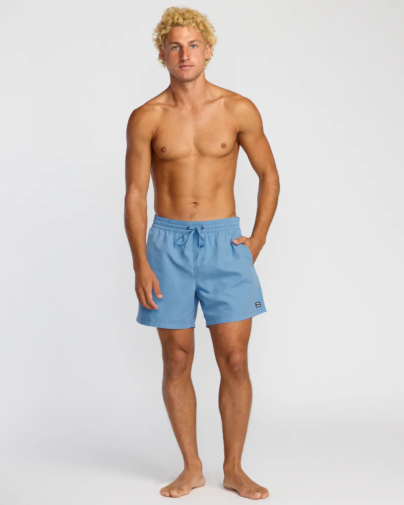 All Day Layback Volley Short in Sky Blue