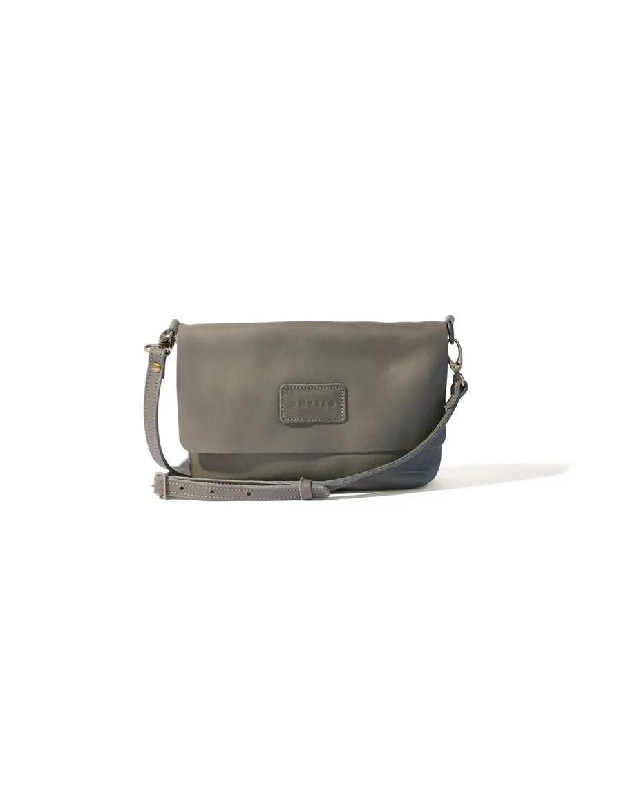Jeanie Leather Crossbody in Khaki Green