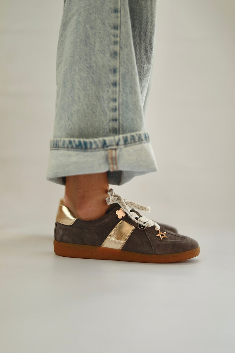Hazel Suede Sneaker in Moca Moose