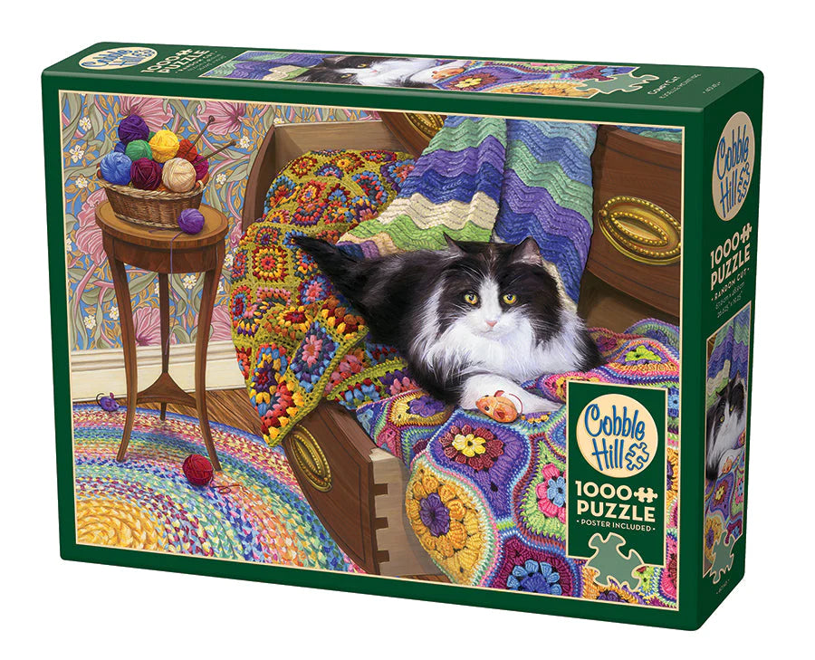1000 Piece Puzzle- Comfy Cat