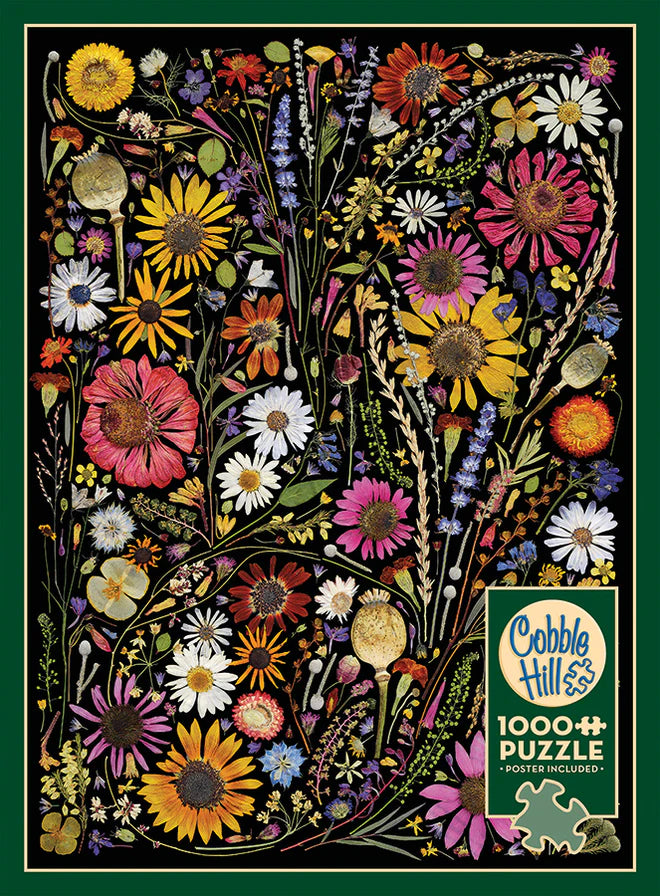 'Flower Press: Happiness' 1000 Piece Puzzle