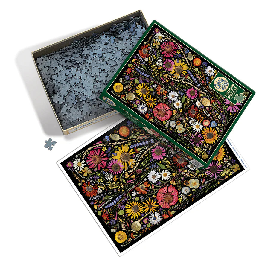 'Flower Press: Happiness' 1000 Piece Puzzle