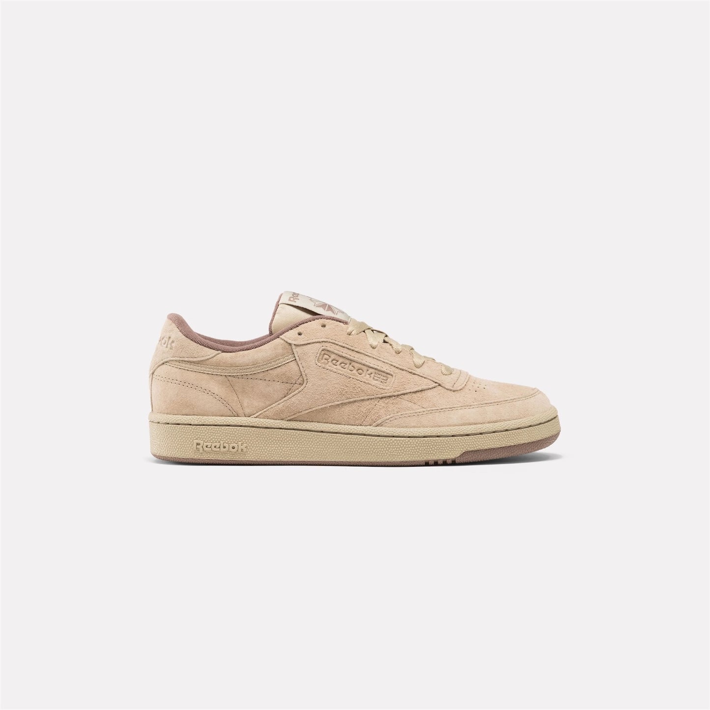 Club C 85 Suede Sneaker in Mushroom / Utility Brown