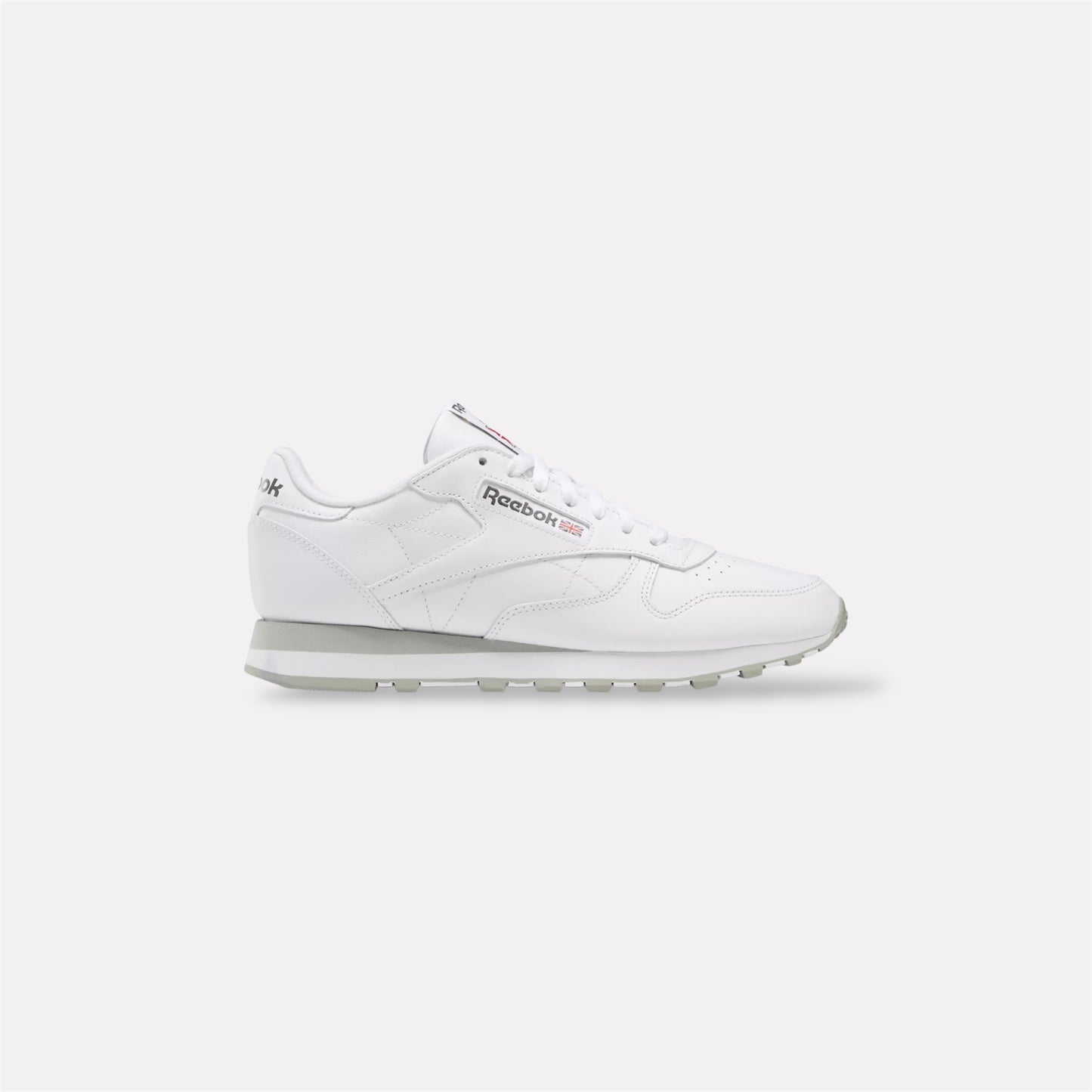Classic Leather Unisex Sneaker in White / Pure Grey