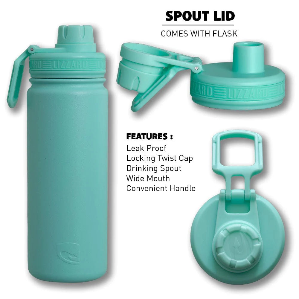 Flask (530ml) in Green/Cream Ombre