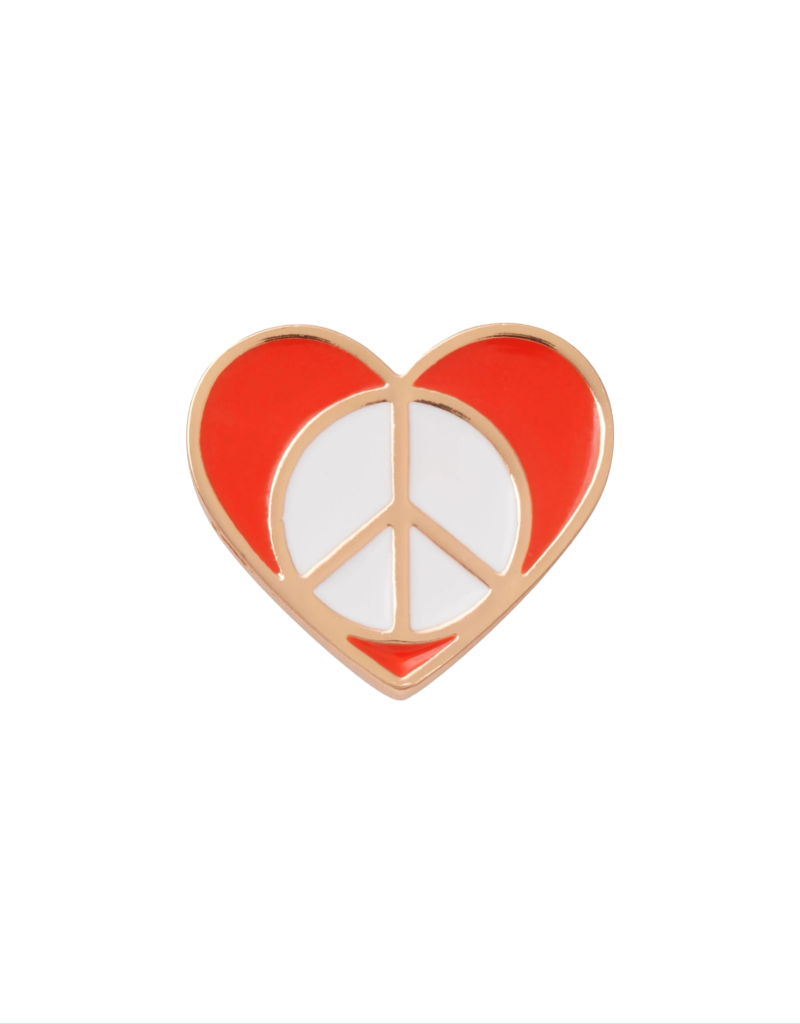 Peace Sign In Heart Crocs Jibbitz