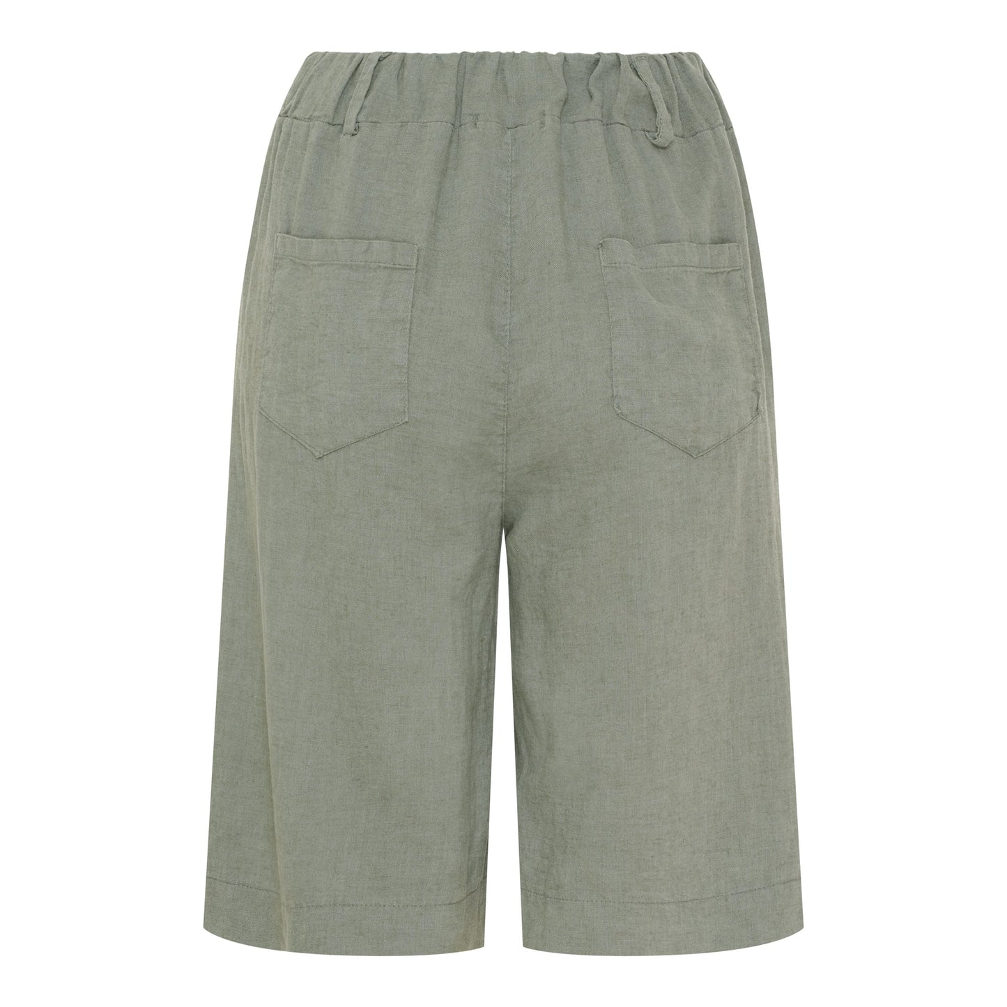 Jessica Linen Shorts in Military