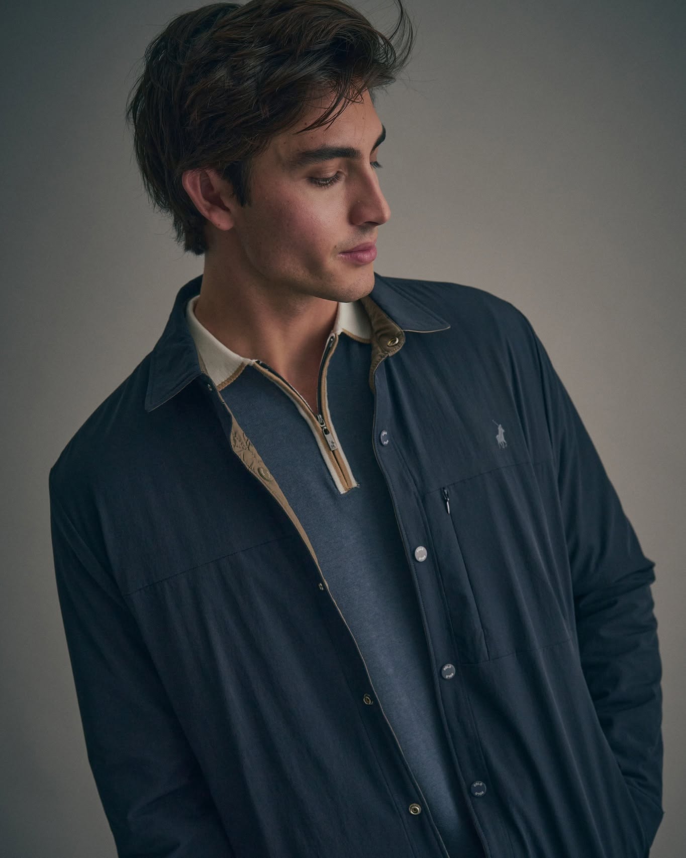 Light Padded Jacket in Navy