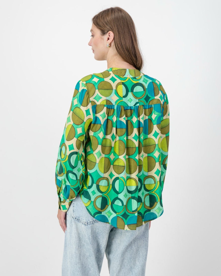 Half Circle Print Blouse