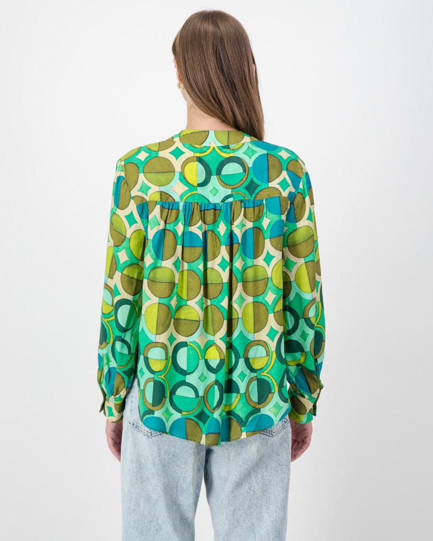 Half Circle Print Blouse