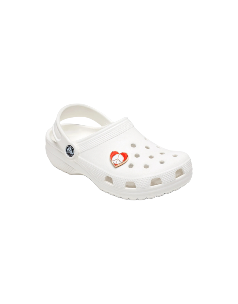 Peace Sign In Heart Crocs Jibbitz