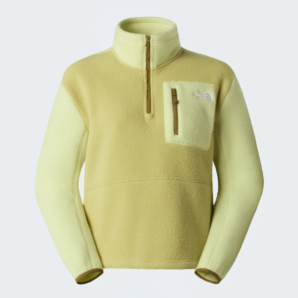 Yumiori 1/4 Zip Fleece Jacket in Pear / Lemon Mist & Cedar