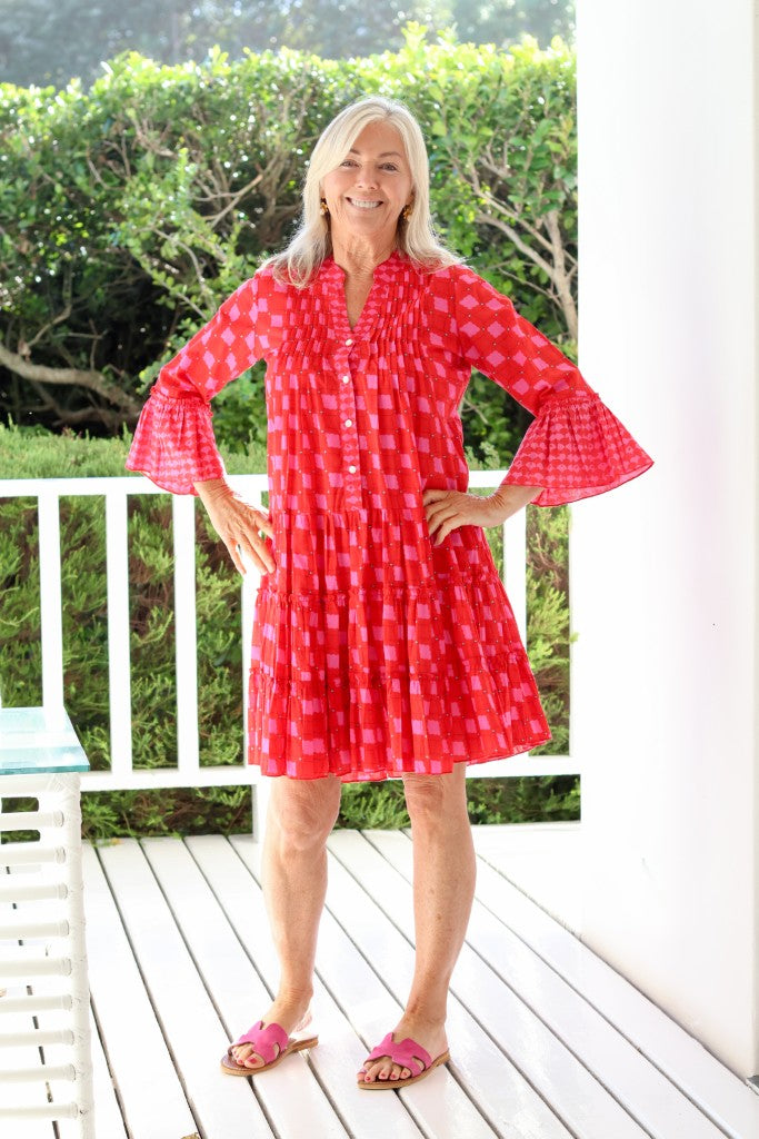 Boho Dress in Red Square