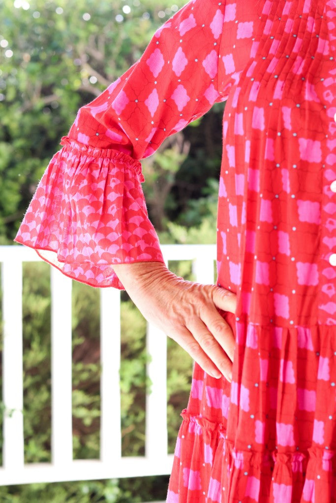 Boho Dress in Red Square
