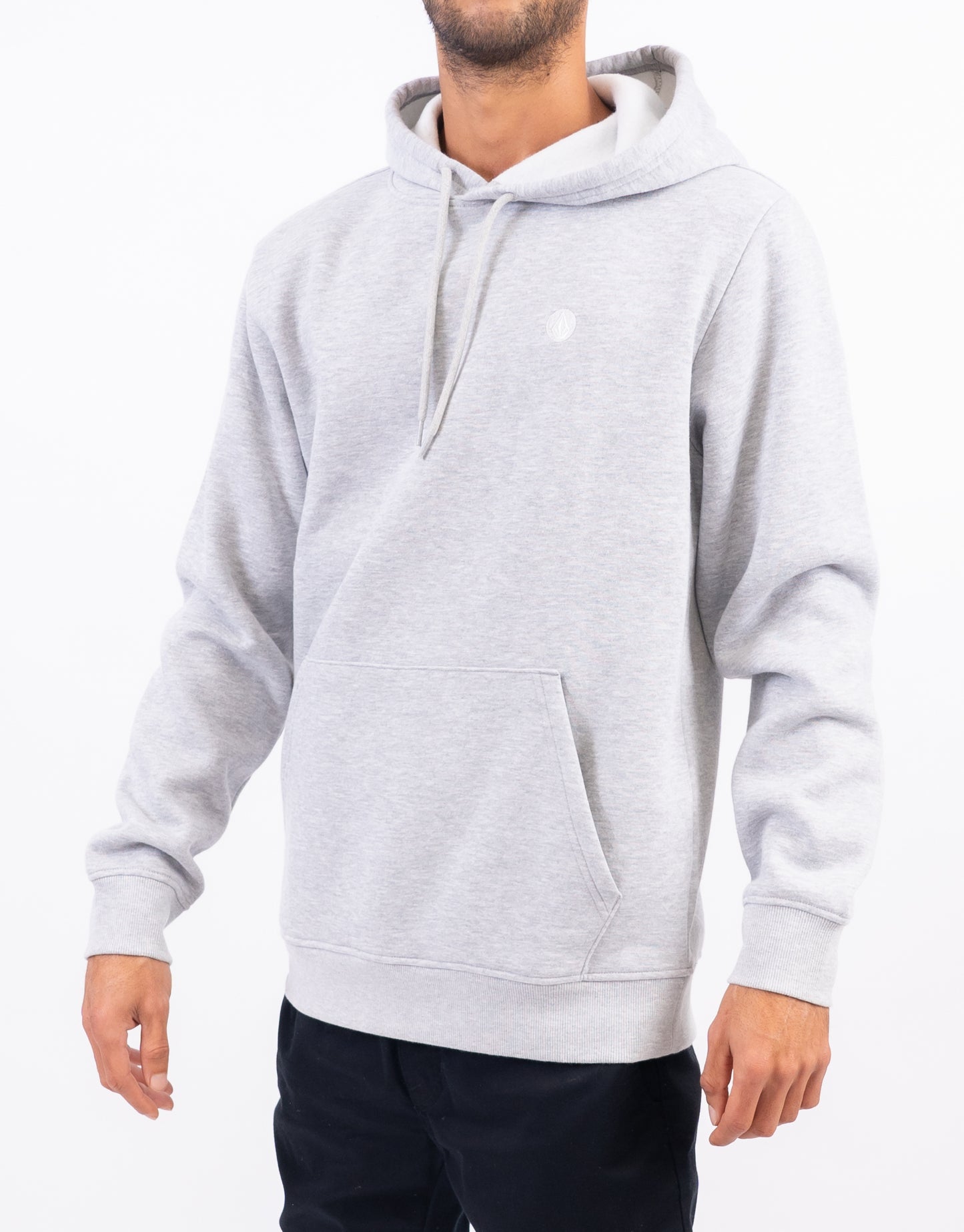 Foreman Fleece Hoodie in Heather Grey