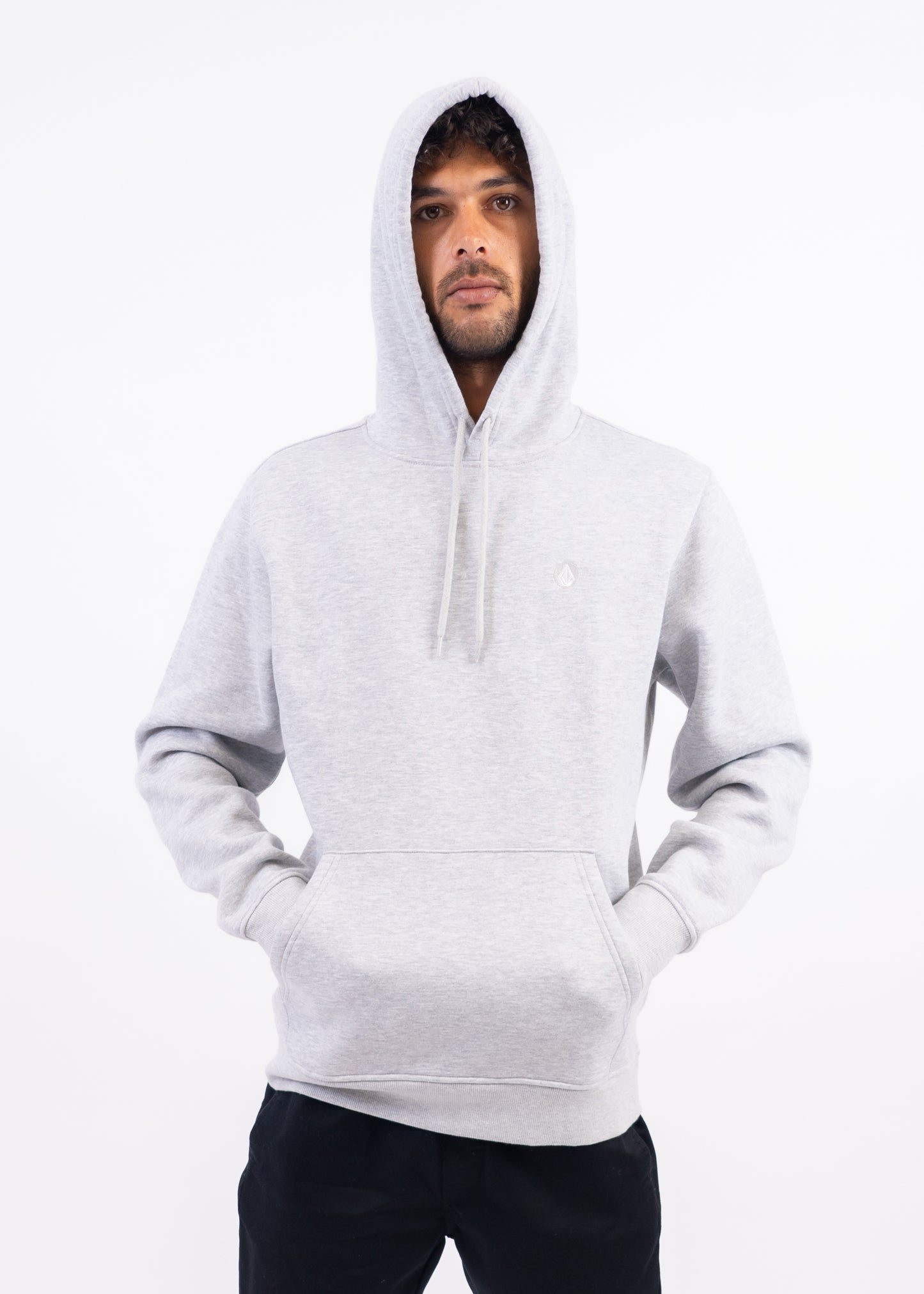 Foreman Fleece Hoodie in Heather Grey