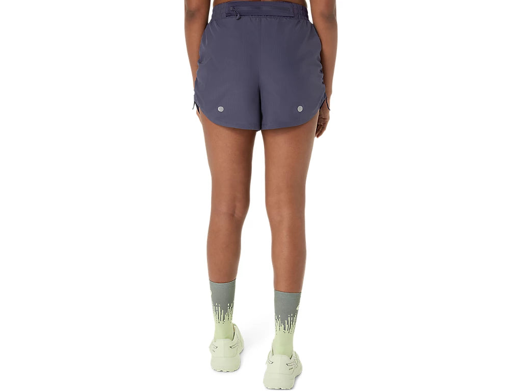 Nagino Run Adjustable 4in Shorts in Indigo Fog