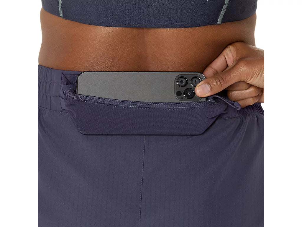 Nagino Run Adjustable 4in Shorts in Indigo Fog