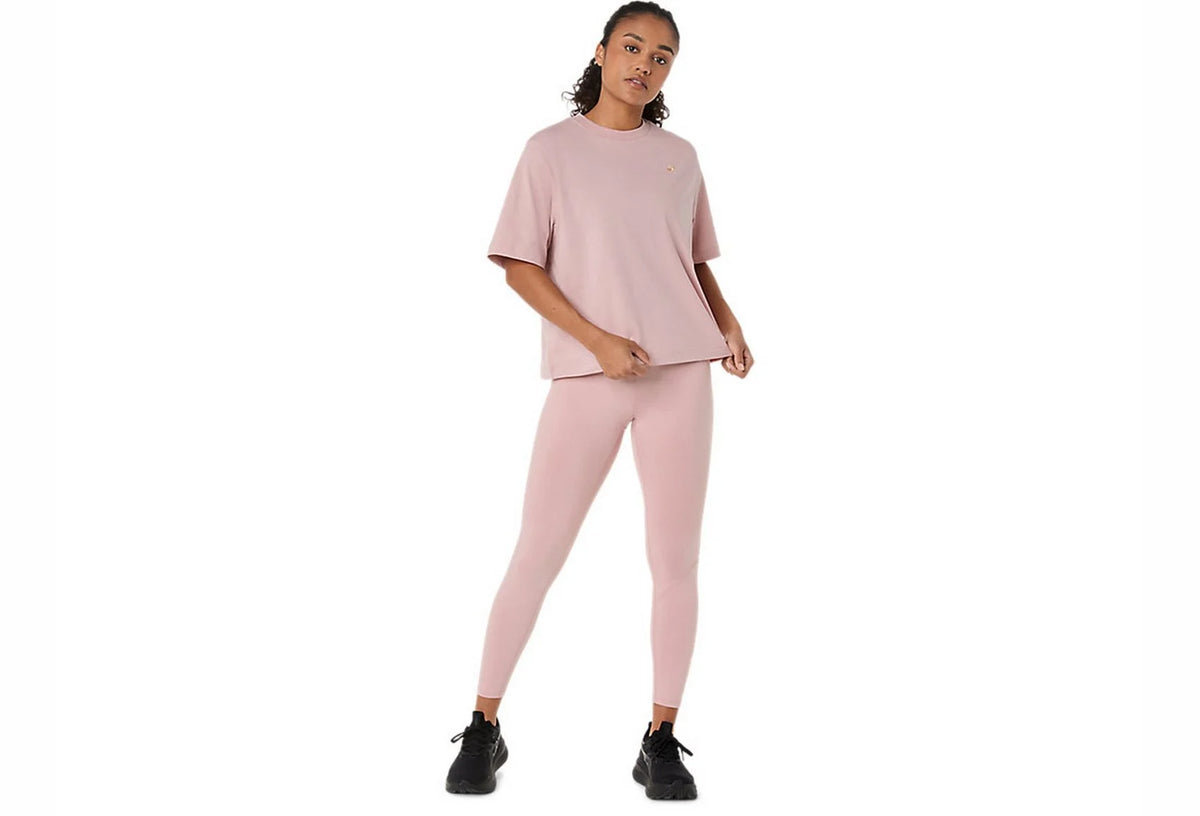 Spiral Embroidery Relaxed Tee in Morganite