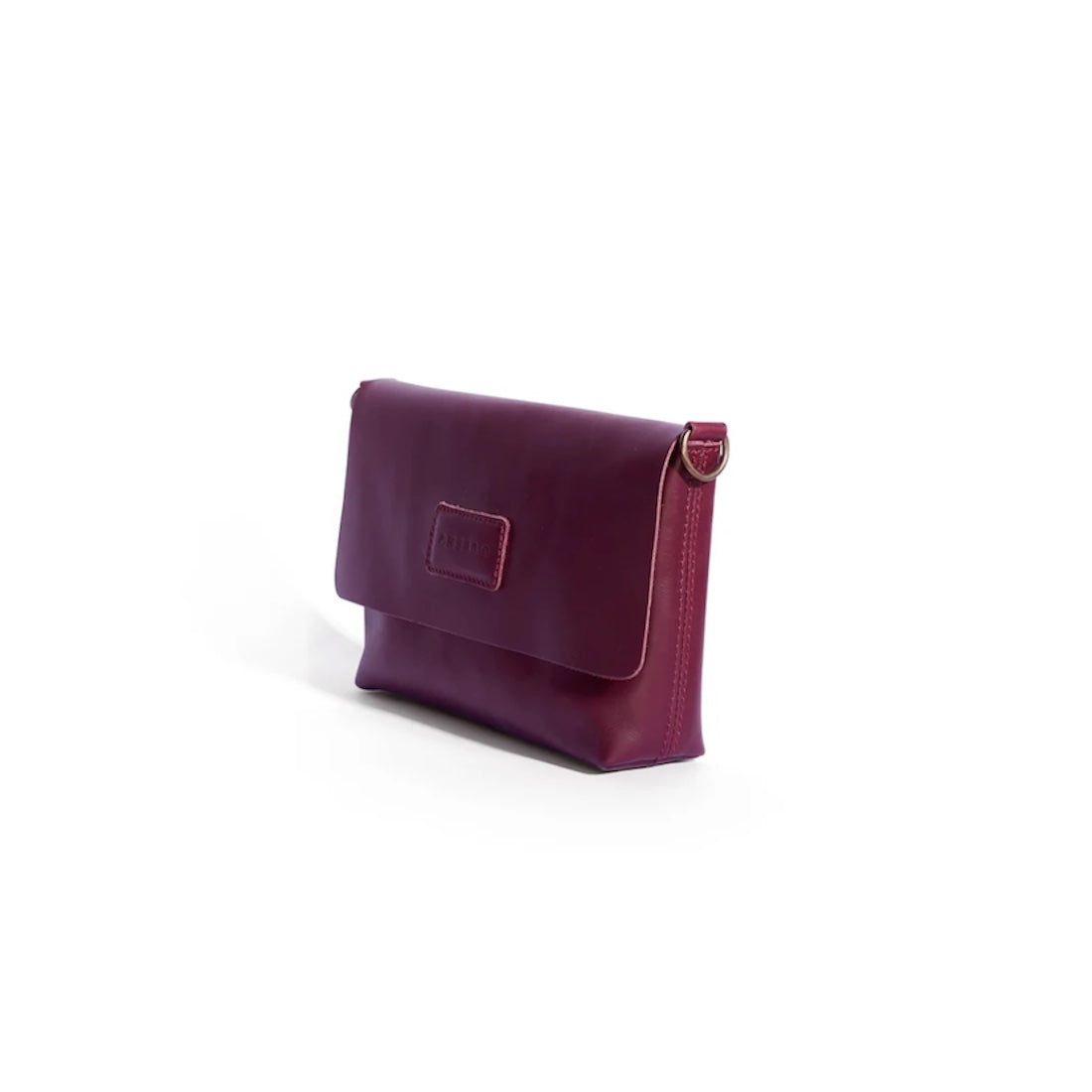 Jeanie Leather Crossbody in Merlot