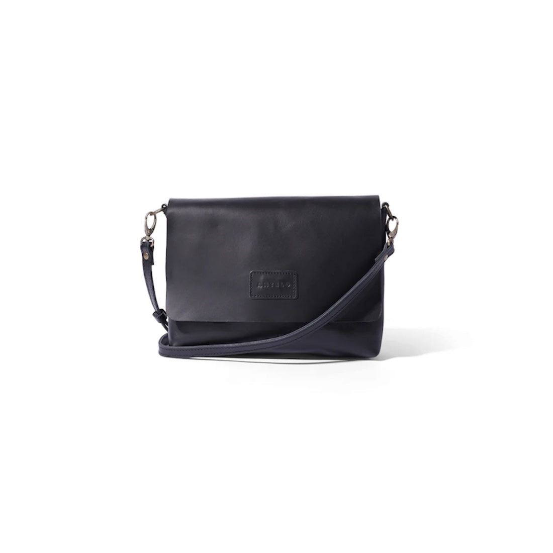 Jeanie XL Leather Crossbody in Black