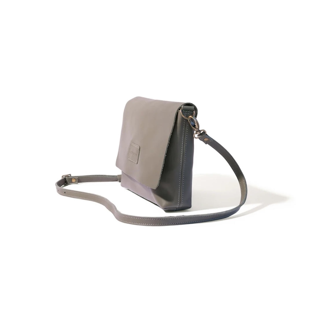 Jeanie XL Leather Crossbody in Khaki Green