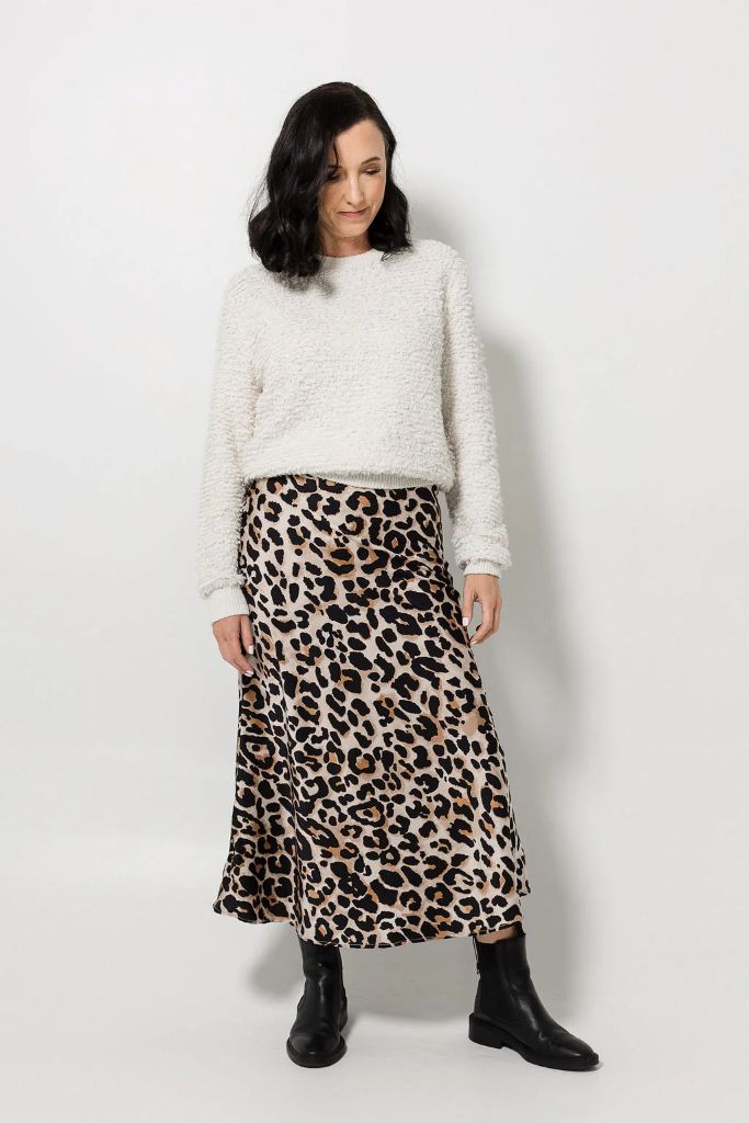 Bias Cut Skirt in Armani Animal