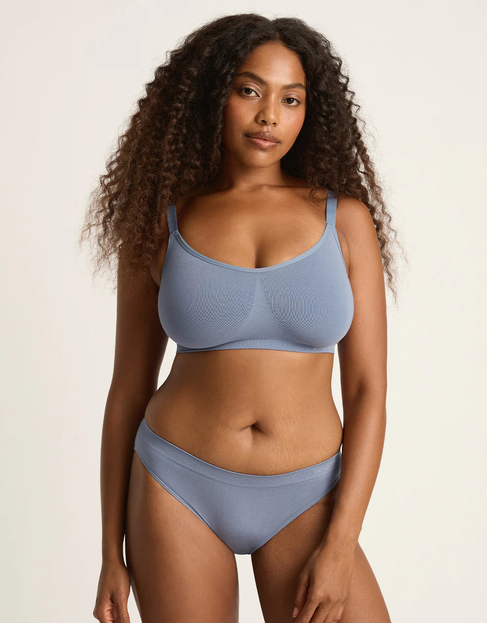 Bamboo Classic Bikini in Dusty Blue