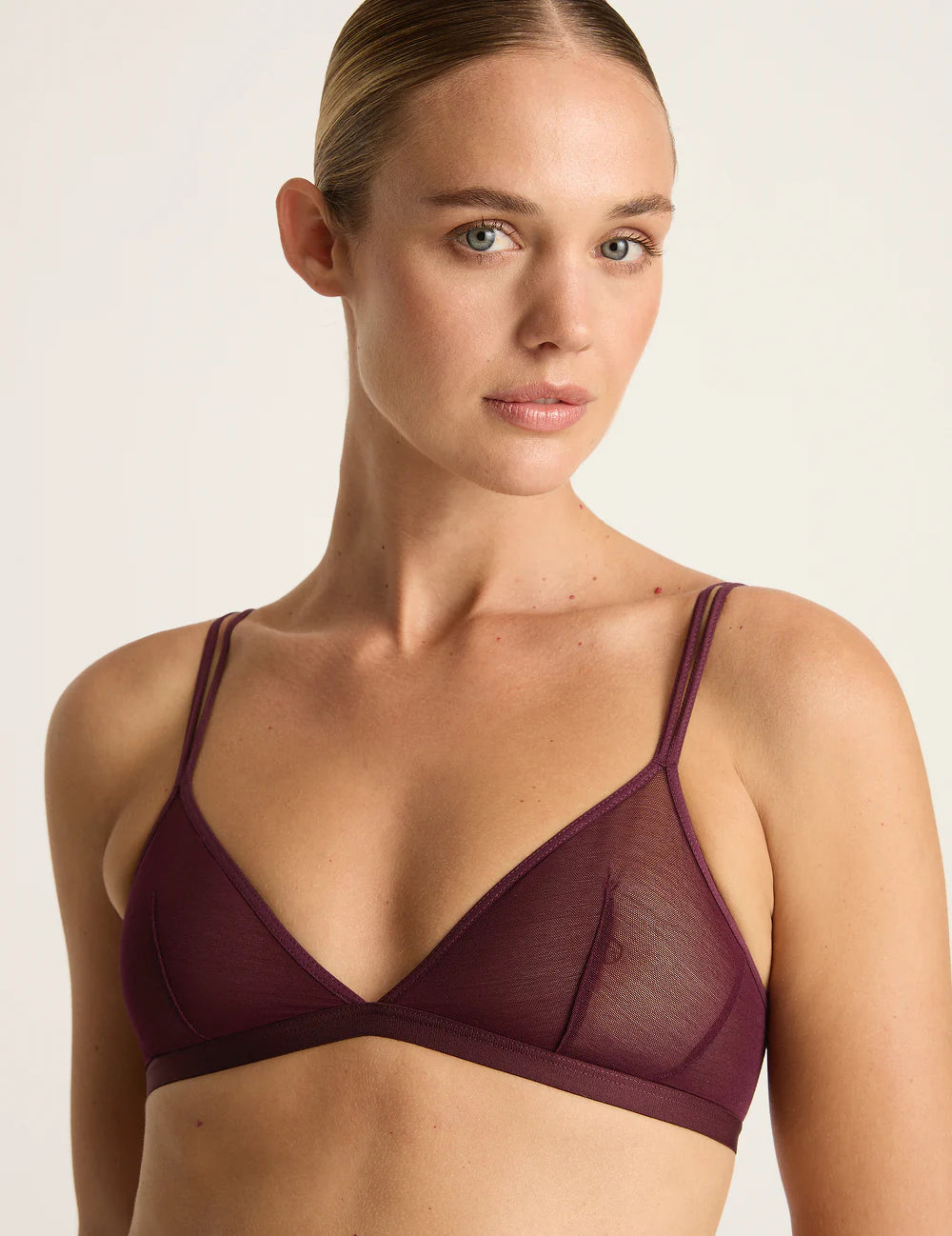 FreeMesh Triangle Bralette in Fig
