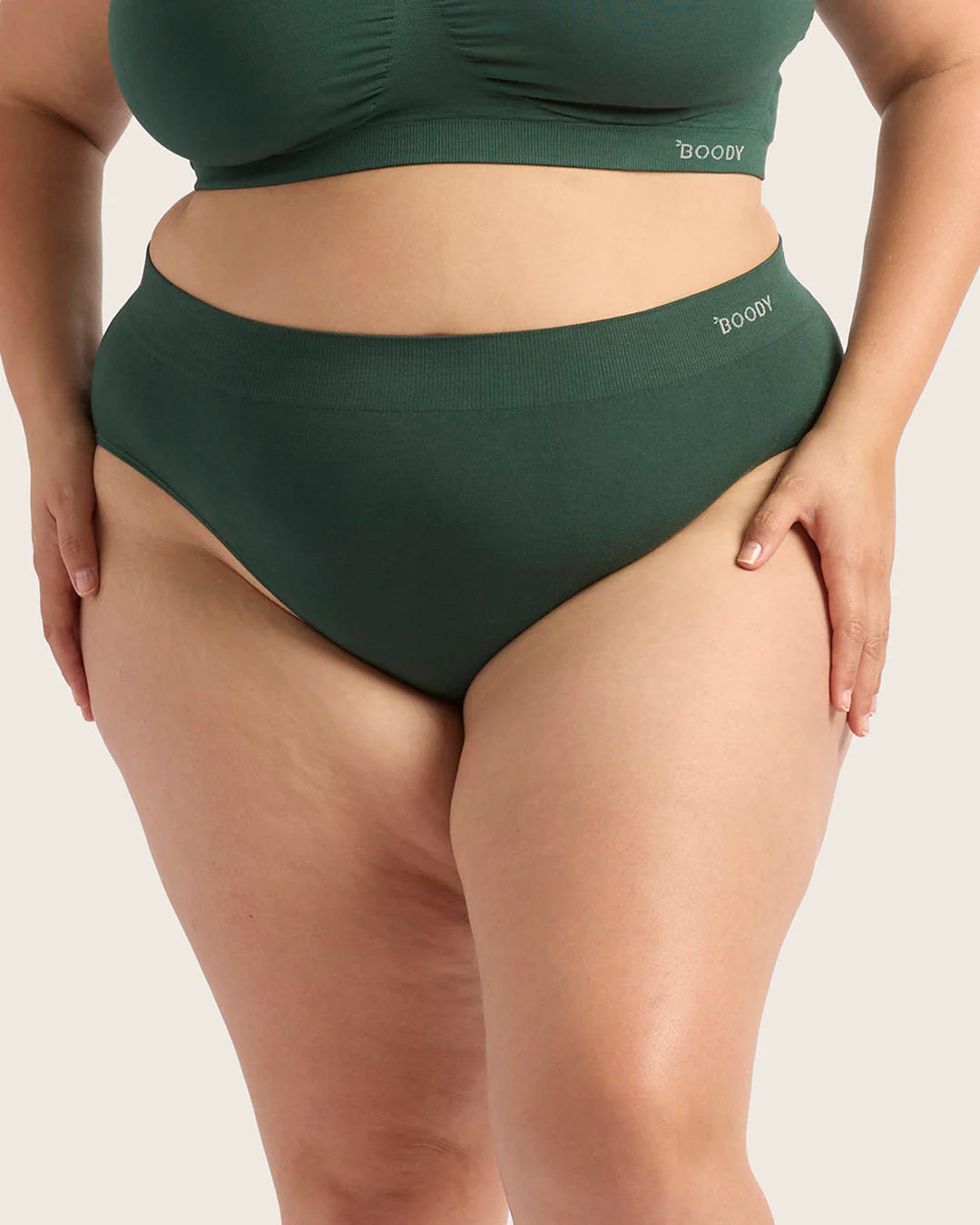 Bamboo Full Brief in Emerald Green