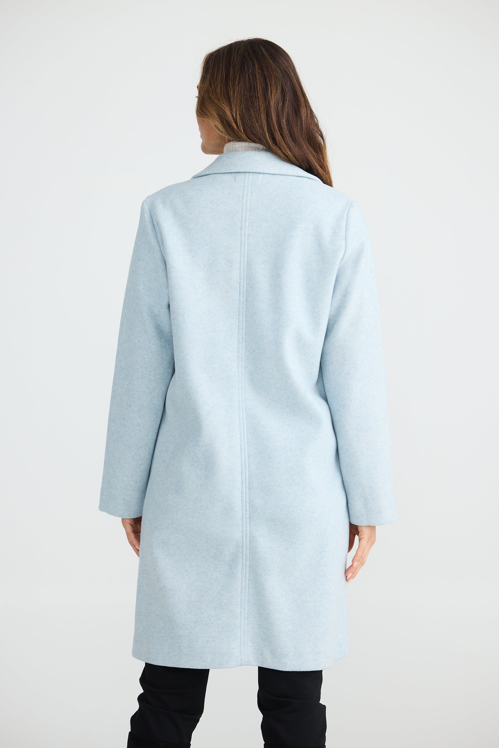 Bella Coat in Ice Blue Marl