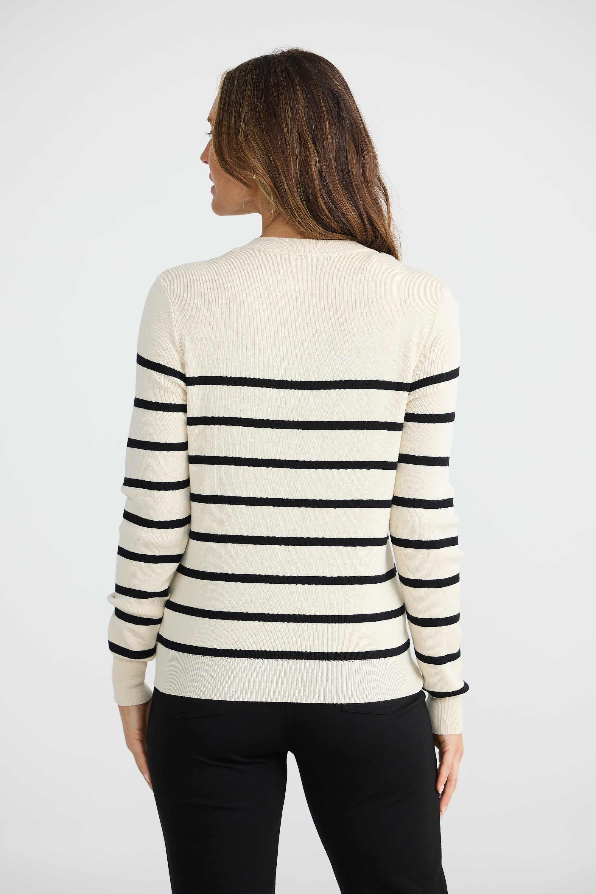 Cleo Knit in Oatmeal / Black
