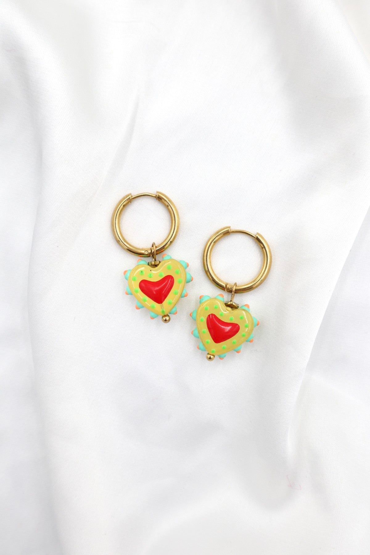 Bairro Alto Charm Hoops in Wild Heart