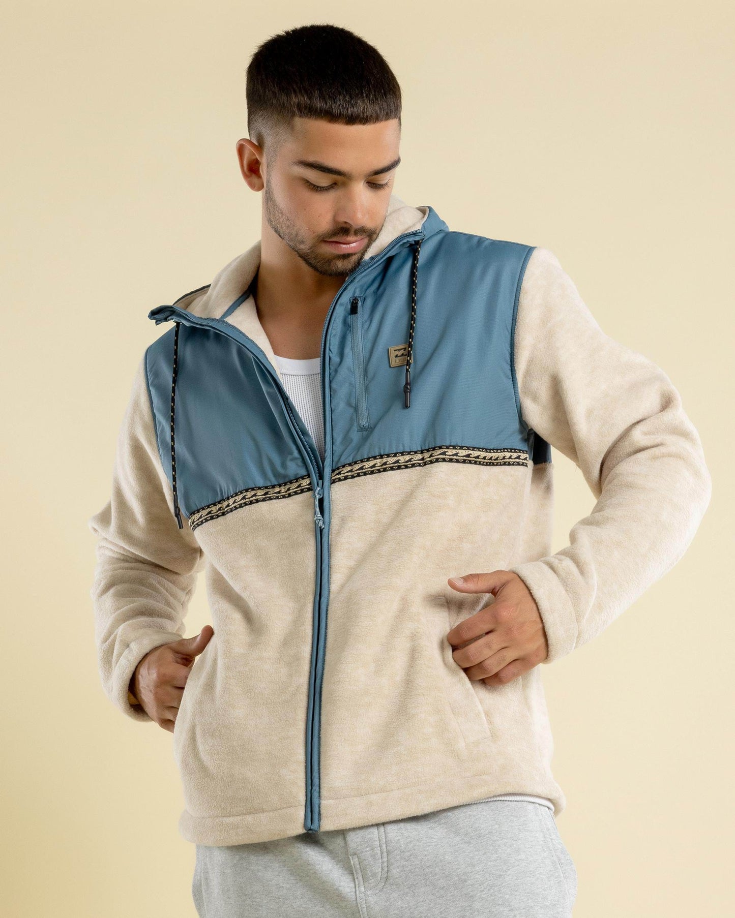 Boundary Lite Polar Fleece in Bleached Sand