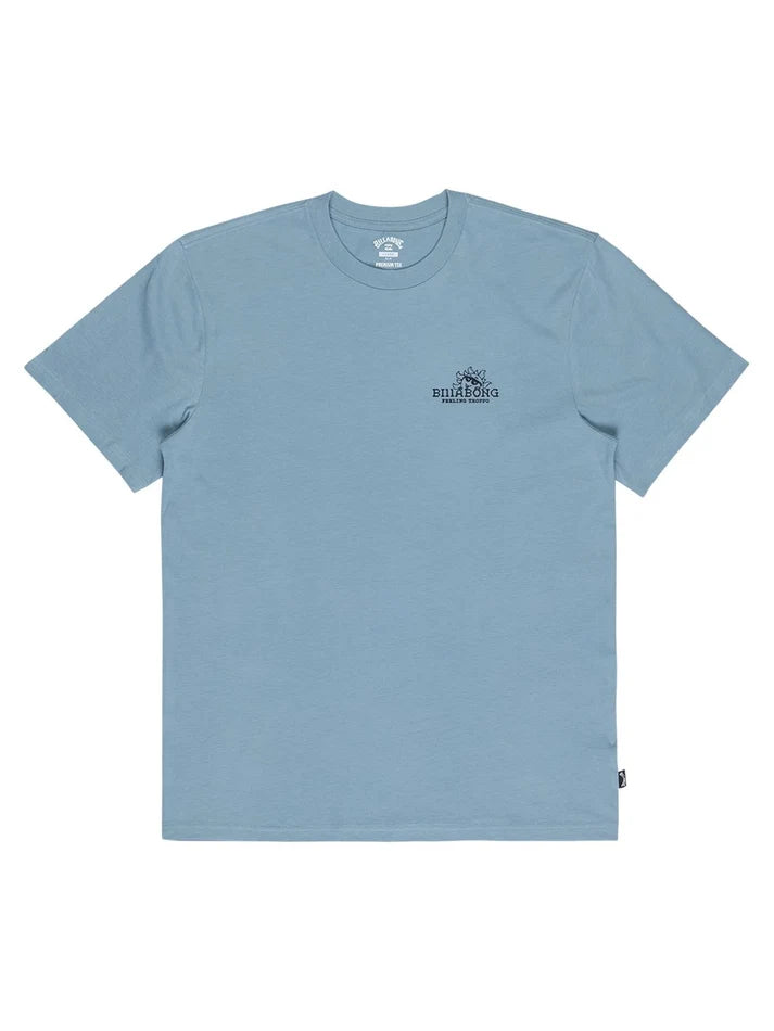 Kids Sunny Side Up SS Tee in Blue Fog