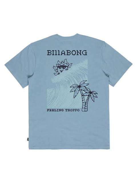 Kids Sunny Side Up SS Tee in Blue Fog