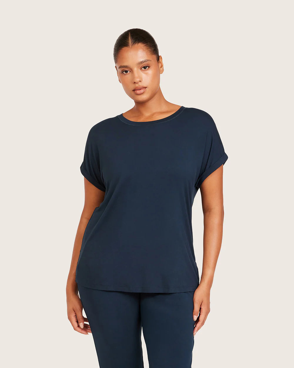 Downtime Lounge Top in Midnight