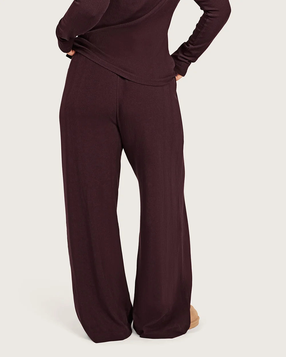 AiraRib Lounge Pants in Mulberry