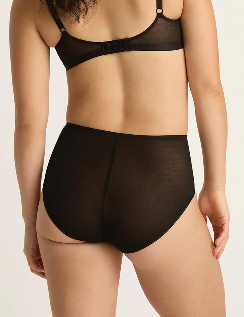 FreeMesh High Cut Full Briefs in Black