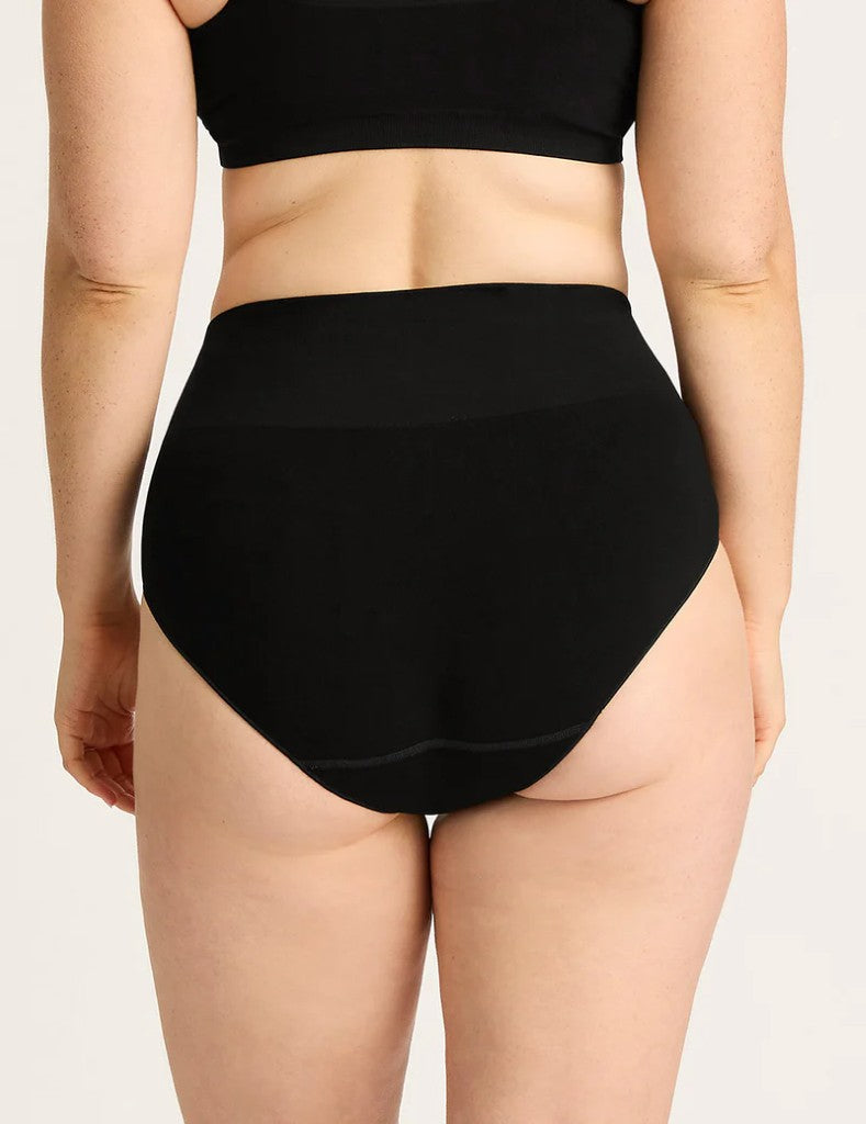 High Cut Full Briefs in Black