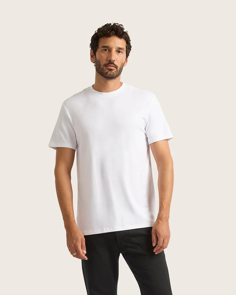 Classic Bamboo Crew Neck T-Shirt in White