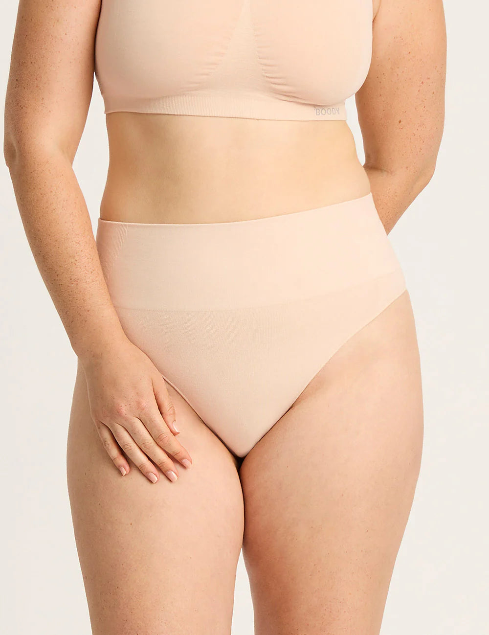 Shaper High Waist G-String in Shell
