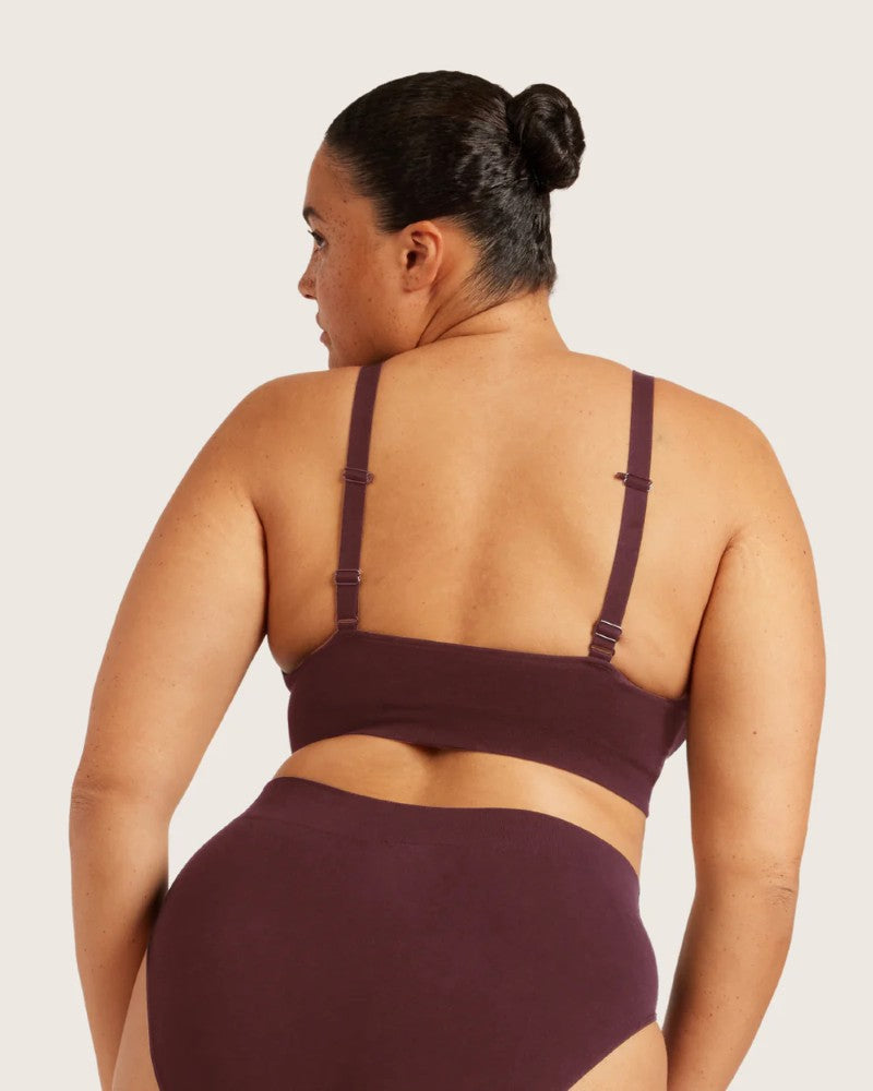 Wireless Full Bust T-Shirt Bra in Mulberry